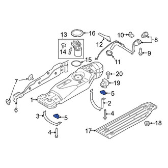 Ford OE - Fuel Tank Strap Nut