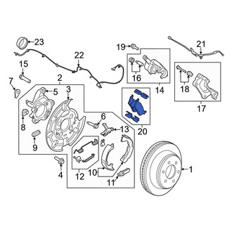Ford OE - Rear Disc Brake Pad Set
