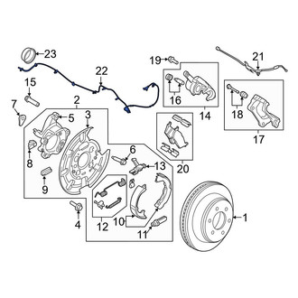 Ford OE - Rear Right ABS Wheel Speed Sensor
