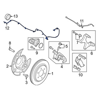 Ford OE - Rear Left ABS Wheel Speed Sensor