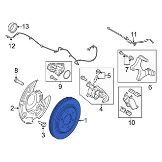Ford OE - Rear Disc Brake Rotor