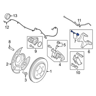 Ford OE - Rear Disc Brake Caliper Pin