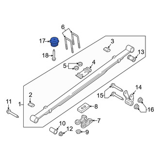 Ford OE - Rear Leaf Spring Bumper