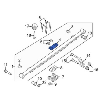 Ford OE - Leaf Spring Spacer