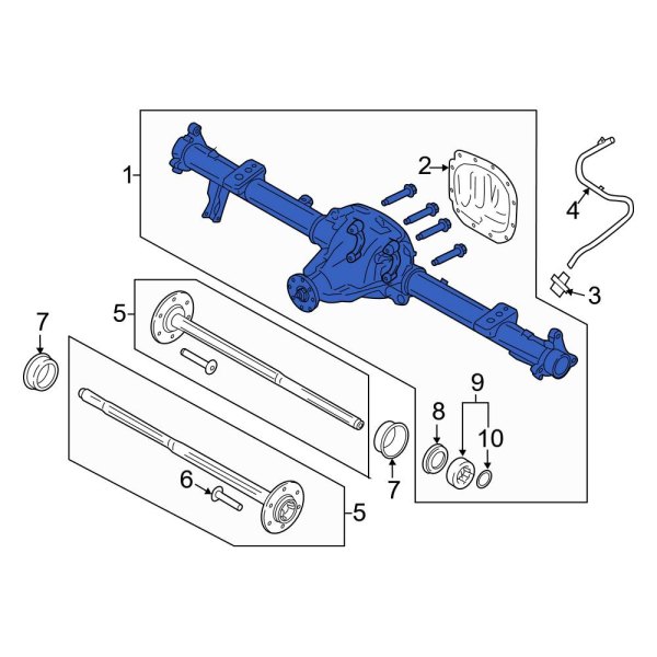 Ford OE FL3Z4010E Rear Differential Housing