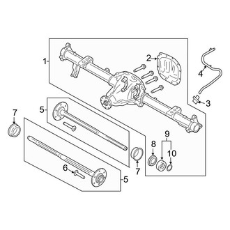 Ford OE - Rear Suspension - Rear Axle (With 8.8 Axle)