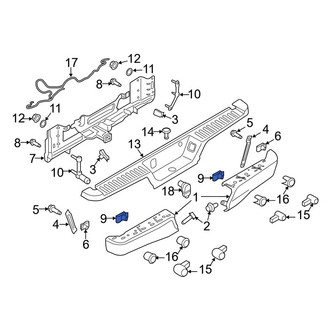 Ford OE - Bumper Face Bar Nut