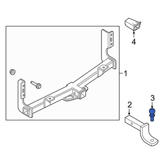 Ford OE - Rear Trailer Hitch Ball