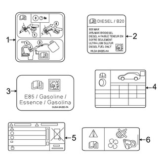 Ford OE - Information Labels - Labels