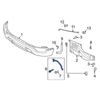 Ford OE - Front Left Lower Outer Bumper Face Bar Bracket