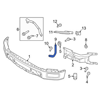 Ford OE - Front Left Lower Inner Bumper Face Bar Bracket