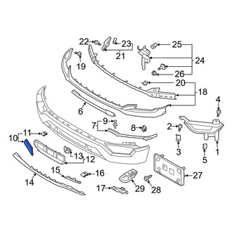 Ford OE - Front Left Lower Bumper Cover Spacer Panel