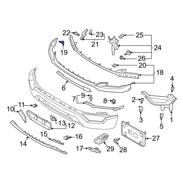 Bumper Trim Bolt