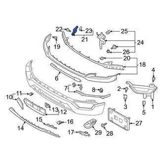 Ford OE - Front Left Bumper Cover Reinforcement