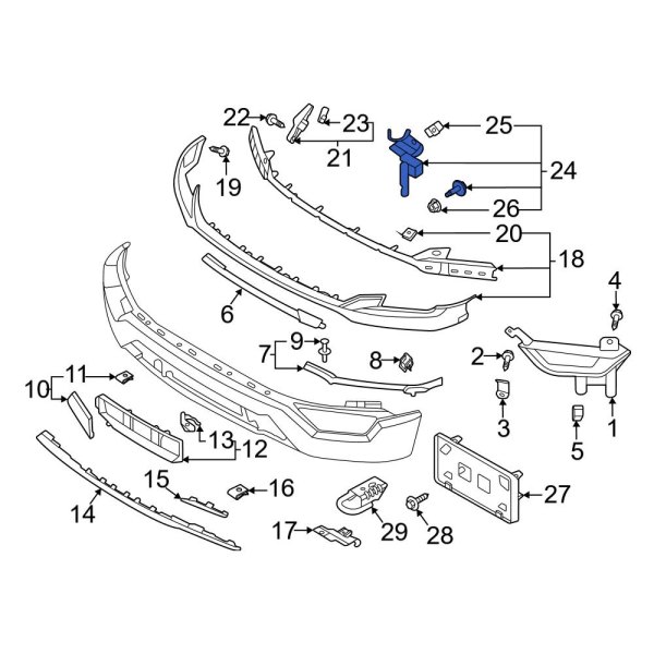 Radiator Support Air Duct