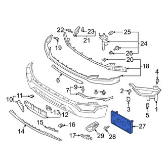 Ford OE - Front License Plate Bracket