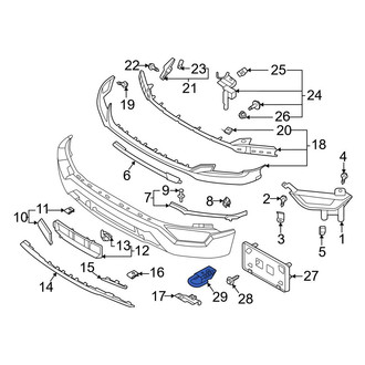 Ford OE - Front Tow Hook