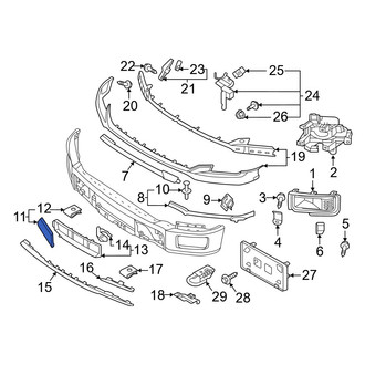 Ford OE - Front Left Lower Bumper Cover Spacer Panel