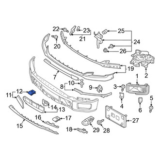 Ford OE - Bumper Cover Spacer Panel Clip