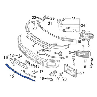 Ford OE - Front Lower Center Bumper Trim