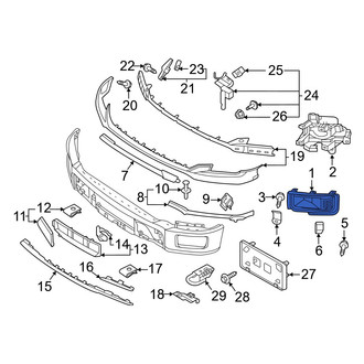 Ford OE - Front Right Lower Bumper Cover Spacer Panel