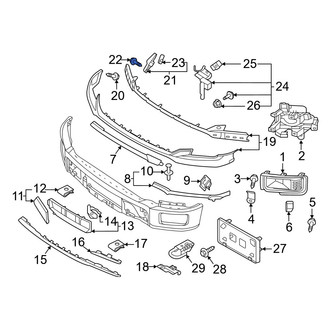 Ford OE - Bumper Cover Reinforcement Bolt