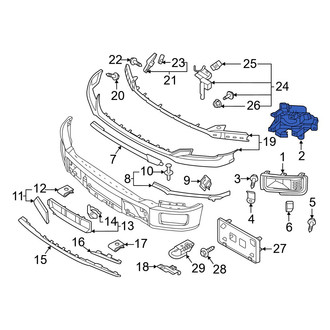 Ford OE - Right Bumper Cover Spacer Panel Bracket