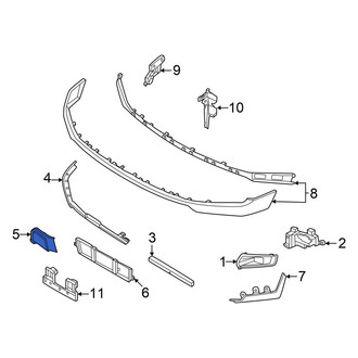 Ford OE - Front Right Lower Bumper Cover Spacer Panel