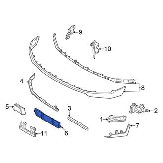 Ford OE - Front Lower Center Bumper Cover Spacer Panel