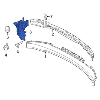 Ford OE - Front Left Radiator Support Air Deflector Actuator