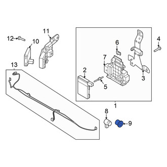 Ford OE - Front Right Inner Parking Aid Sensor Housing