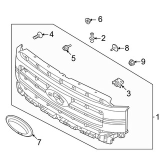 Ford OE - Grille & Components (2 Bar)