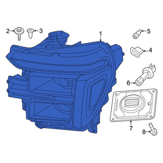 Ford OE - Front Right Headlight Assembly