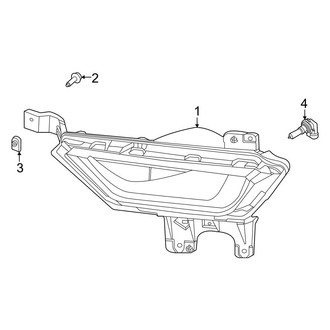 Ford OE - Front Lamps - Fog Lamps (Halogen), (Police Responder / SSV / XL / XLT)