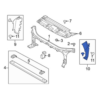 Ford OE - Front Left Radiator Support Baffle