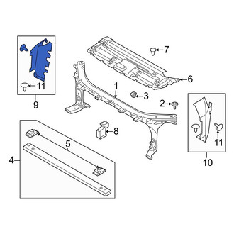Ford OE - Front Right Radiator Support Baffle