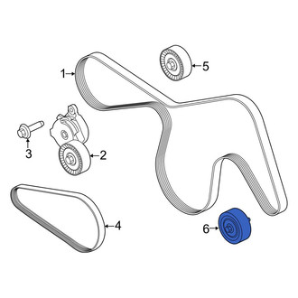 Ford OE - Lower Accessory Drive Belt Idler Pulley