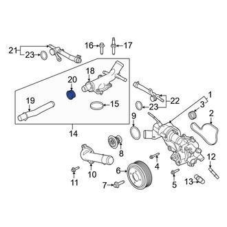 Ford OE - Engine Coolant Pipe Gasket