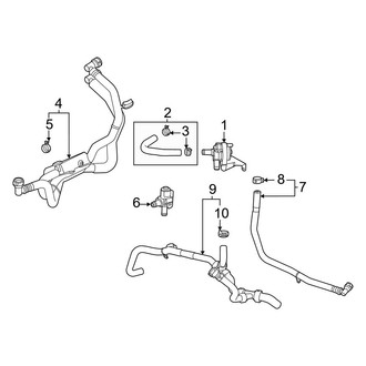Ford OE - Cooling - Water Pump (Auxiliary), (2.7L)