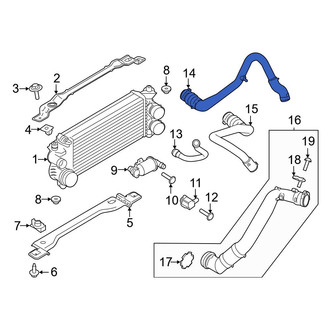 Ford OE - Upper Intercooler Pipe