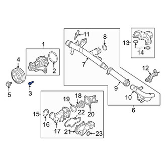 Ford OE - Engine Water Pump Bolt