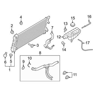 Ford OE - Cooling - Radiator & Components (King Ranch / Lariat / Limited / Platinum / Police Responder / SSV / Tremor / XL / XLT 3.5L Gas)