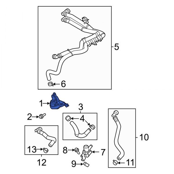 Engine Auxiliary Water Pump