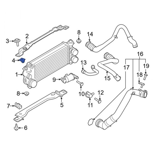 Intercooler Nut