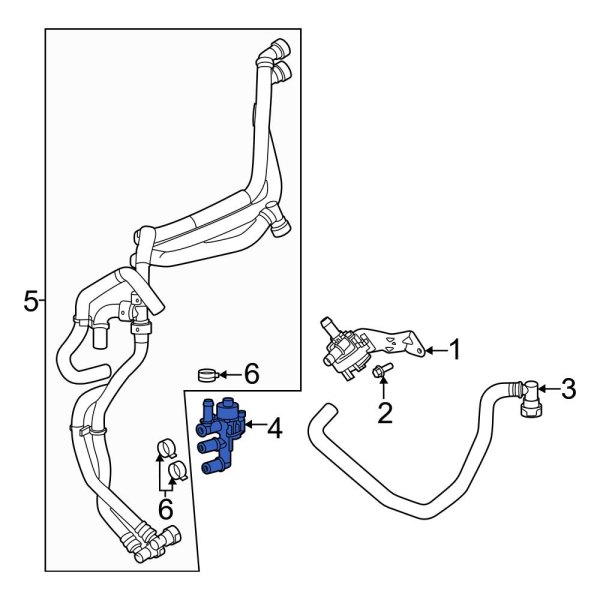 Ford OE ML3Z18495C HVAC Heater Control Valve