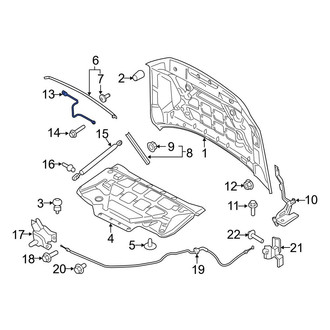 Ford OE - Front Hood Latch Striker Plate