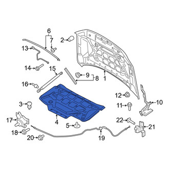 Ford OE - Front Hood Insulation Pad