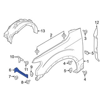 Ford OE - Right Fender Brace