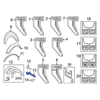 Ford OE - Front Left Fender Liner Extension