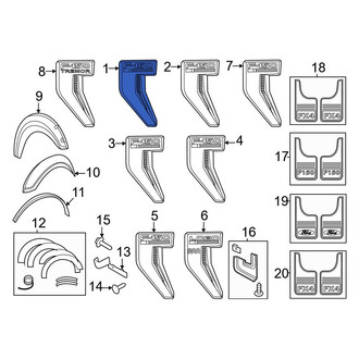 Ford OE - Front Left Fender Emblem
